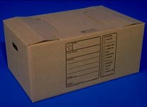 quick set cardboard corrugated file box