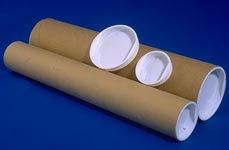 spiral wound paper shipping tubes with caps