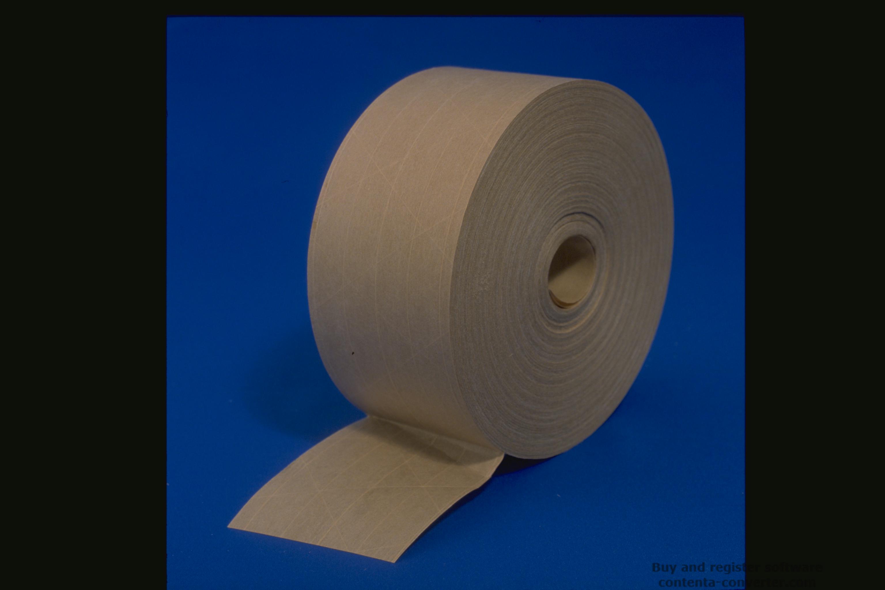 reinforced water activated paper tape